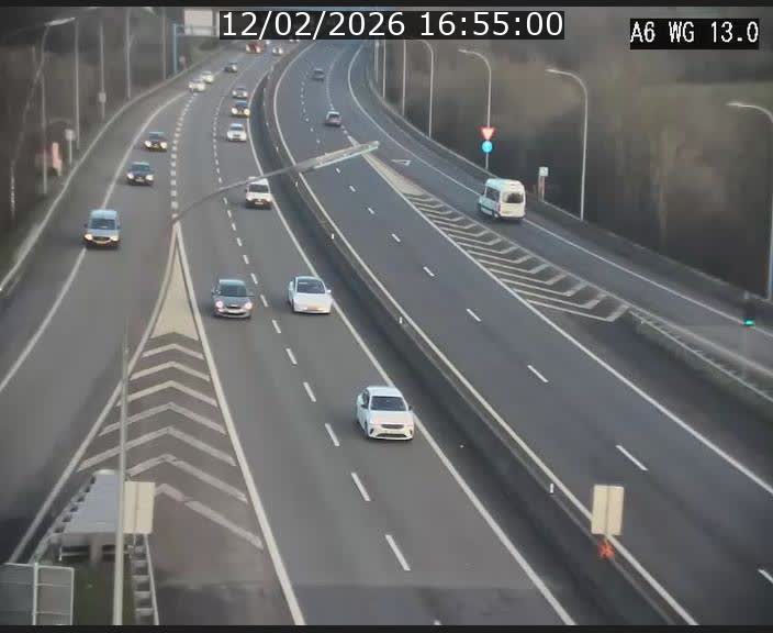 <h2>Traffic live webcam Luxembourg Mamer - A6 - BK 13 - direction Luxembourg/France/Allemagne</h2>