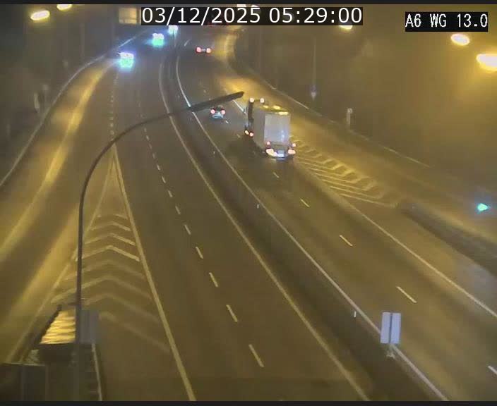 <h2>Traffic live webcam Luxembourg Mamer - A6 - BK 13 - direction Luxembourg/France/Allemagne</h2>