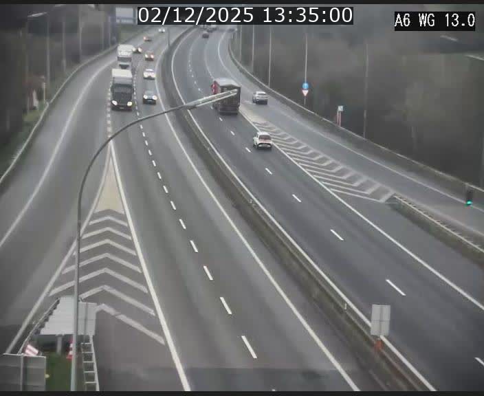 <h2>Traffic live webcam Luxembourg Mamer - A6 - BK 13 - direction Luxembourg/France/Allemagne</h2>