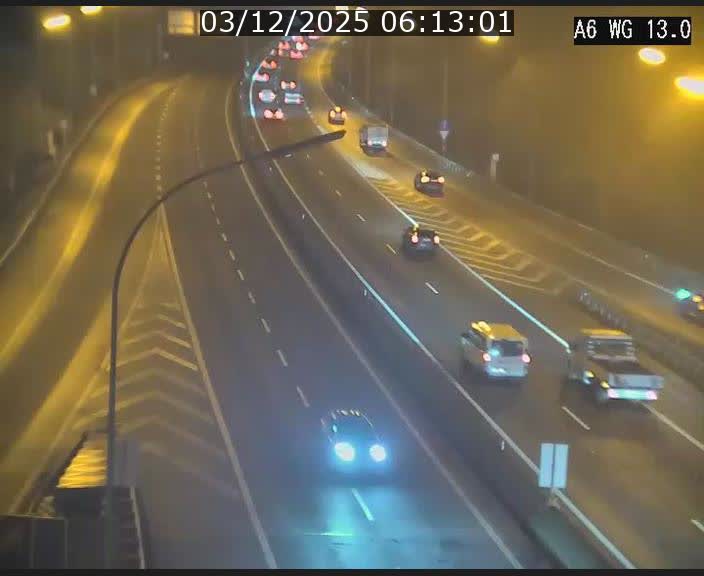 <h2>Traffic live webcam Luxembourg Mamer - A6 - BK 13 - direction Luxembourg/France/Allemagne</h2>