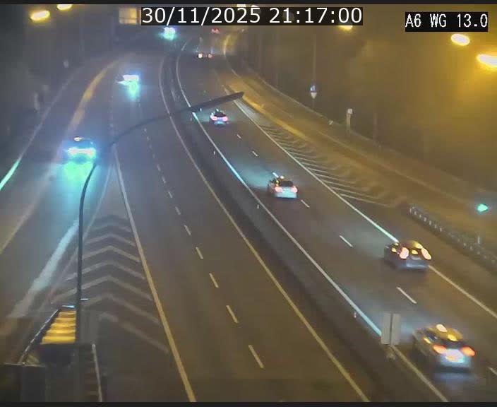 <h2>Traffic live webcam Luxembourg Mamer - A6 - BK 13 - direction Luxembourg/France/Allemagne</h2>