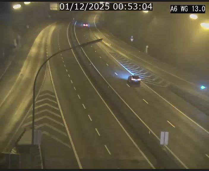 <h2>Traffic live webcam Luxembourg Mamer - A6 - BK 13 - direction Luxembourg/France/Allemagne</h2>