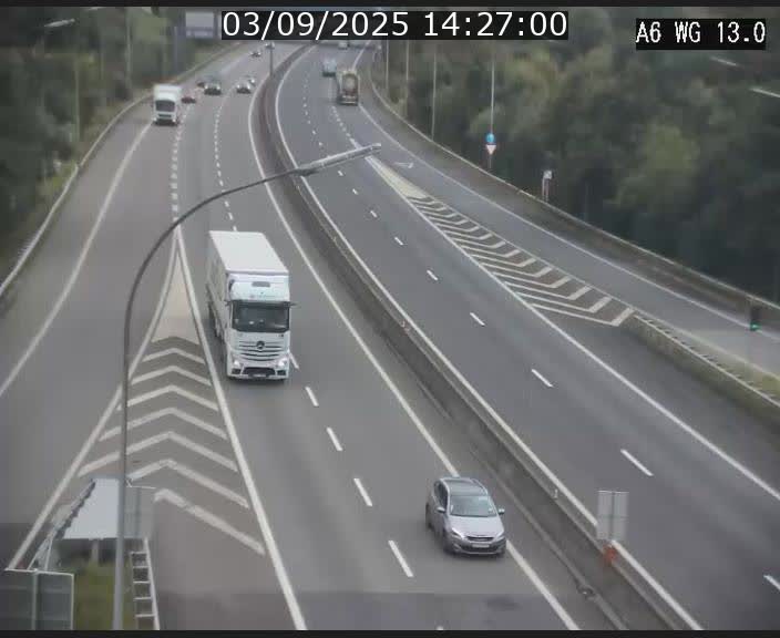 <h2>Traffic live webcam Luxembourg Mamer - A6 - BK 13 - direction Luxembourg/France/Allemagne</h2>