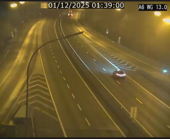 <h2>Traffic live webcam Luxembourg Mamer - A6 - BK 13 - direction Luxembourg/France/Allemagne</h2>