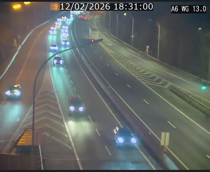 <h2>Traffic live webcam Luxembourg Mamer - A6 - BK 13 - direction Luxembourg/France/Allemagne</h2>