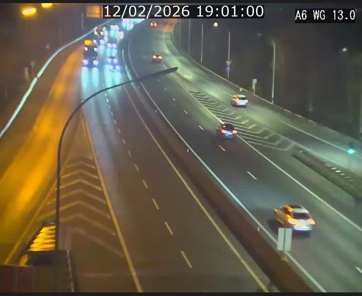 <h2>Traffic live webcam Luxembourg Mamer - A6 - BK 13 - direction Luxembourg/France/Allemagne</h2>