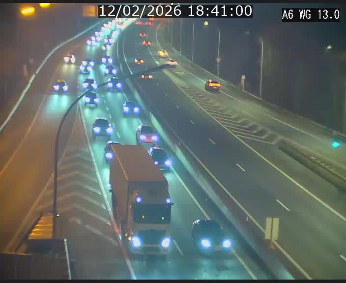 <h2>Traffic live webcam Luxembourg Mamer - A6 - BK 13 - direction Luxembourg/France/Allemagne</h2>