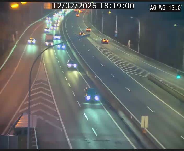 <h2>Traffic live webcam Luxembourg Mamer - A6 - BK 13 - direction Luxembourg/France/Allemagne</h2>