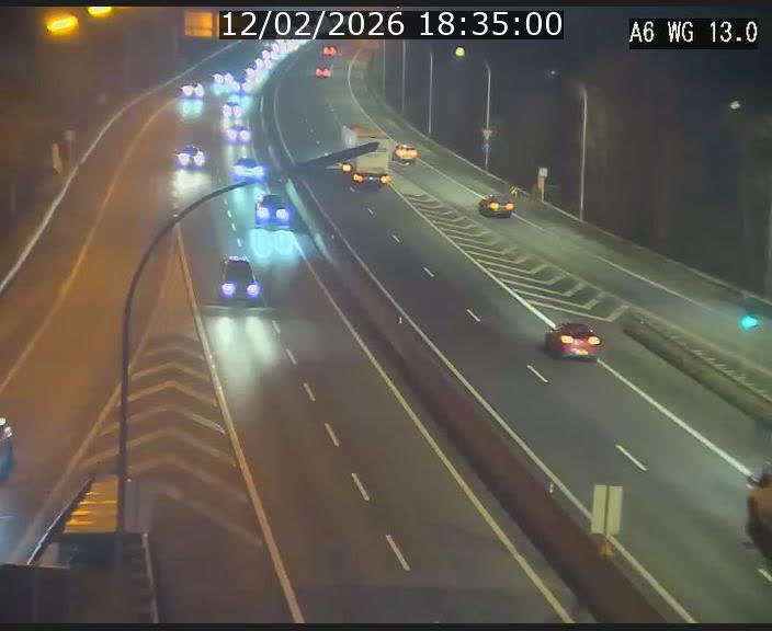 <h2>Traffic live webcam Luxembourg Mamer - A6 - BK 13 - direction Luxembourg/France/Allemagne</h2>