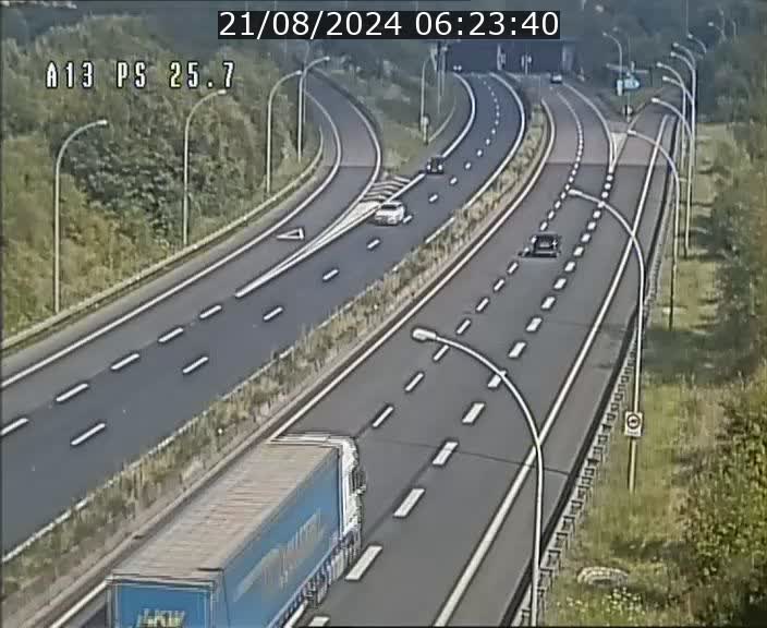 Traffic live webcam Luxembourg Frisange - A13 direction Allemagne - BK 26