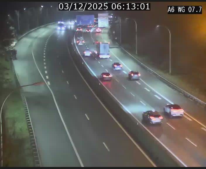 <h2>Traffic live webcam Luxembourg - Bridel - A6 - BK 7.7 - direction Belgique</h2>