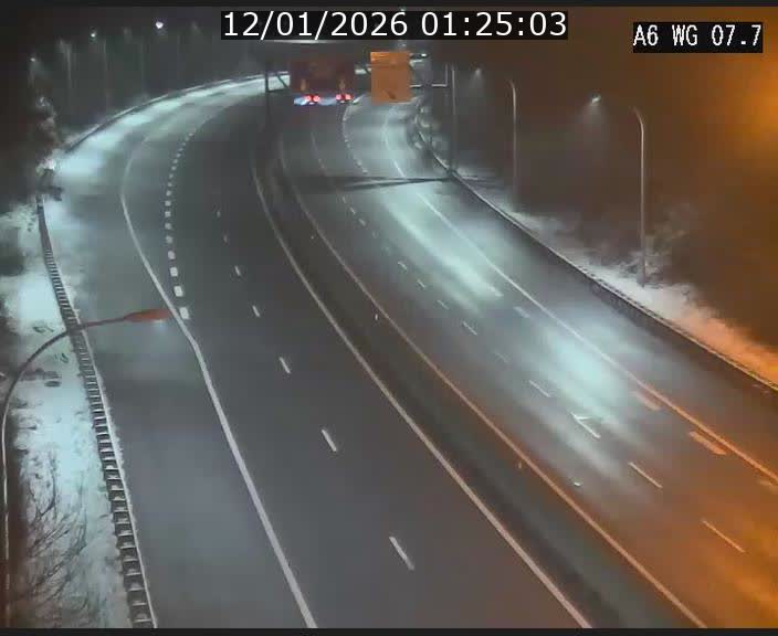 Traffic live webcam Luxembourg - Bridel - A6 - BK 7.7 - direction Belgique