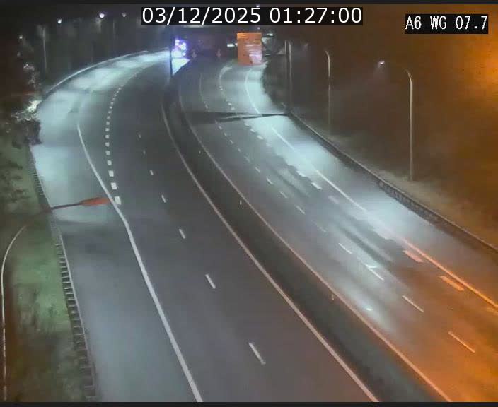 <h2>Traffic live webcam Luxembourg - Bridel - A6 - BK 7.7 - direction Belgique</h2>