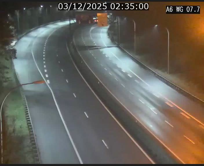 <h2>Traffic live webcam Luxembourg - Bridel - A6 - BK 7.7 - direction Belgique</h2>