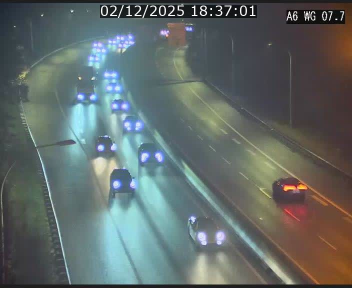 <h2>Traffic live webcam Luxembourg - Bridel - A6 - BK 7.7 - direction Belgique</h2>