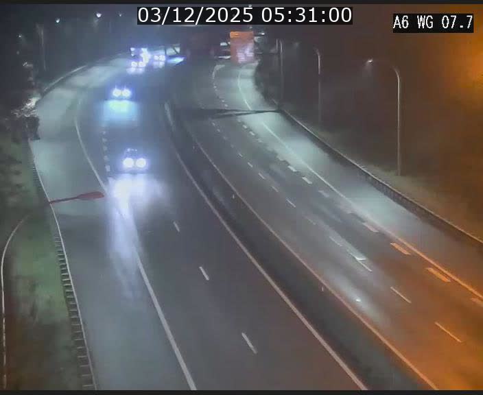 <h2>Traffic live webcam Luxembourg - Bridel - A6 - BK 7.7 - direction Belgique</h2>