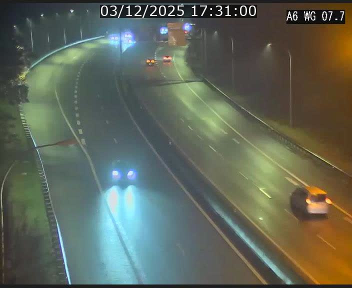 <h2>Traffic live webcam Luxembourg - Bridel - A6 - BK 7.7 - direction Belgique</h2>