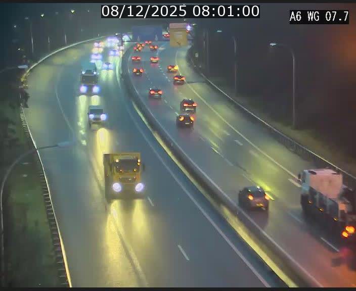 <h2>Traffic live webcam Luxembourg - Bridel - A6 - BK 7.7 - direction Belgique</h2>