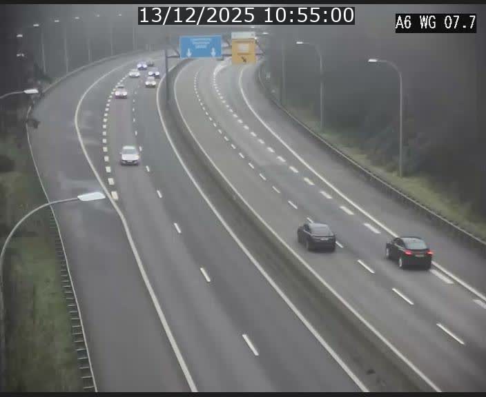 <h2>Traffic live webcam Luxembourg - Bridel - A6 - BK 7.7 - direction Belgique</h2>