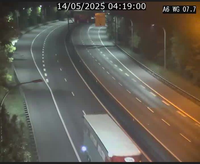 <h2>Traffic live webcam Luxembourg - Bridel - A6 - BK 7.7 - direction Belgique</h2>