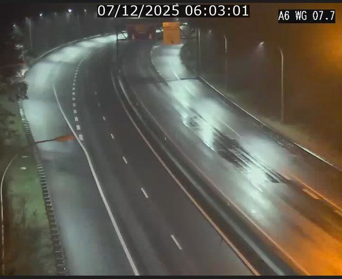 Traffic live webcam Luxembourg - Bridel - A6 - BK 7.7 - direction Belgique