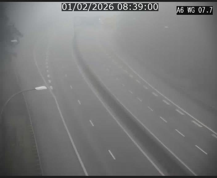 Traffic live webcam Luxembourg - Bridel - A6 - BK 7.7 - direction Belgique