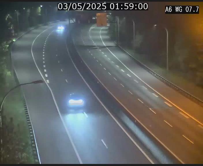 Traffic live webcam Luxembourg - Bridel - A6 - BK 7.7 - direction Belgique