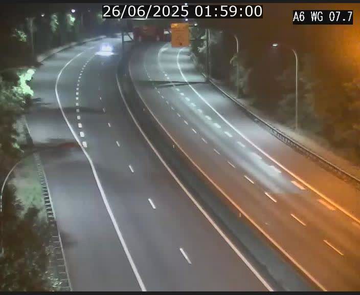 Traffic live webcam Luxembourg - Bridel - A6 - BK 7.7 - direction Belgique