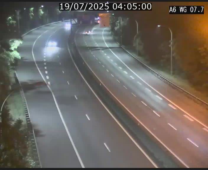 Traffic live webcam Luxembourg - Bridel - A6 - BK 7.7 - direction Belgique