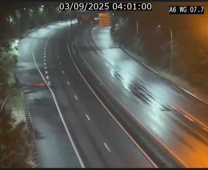 Traffic live webcam Luxembourg - Bridel - A6 - BK 7.7 - direction Belgique