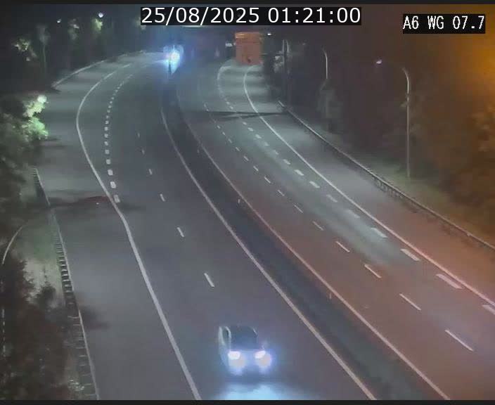 Traffic live webcam Luxembourg - Bridel - A6 - BK 7.7 - direction Belgique
