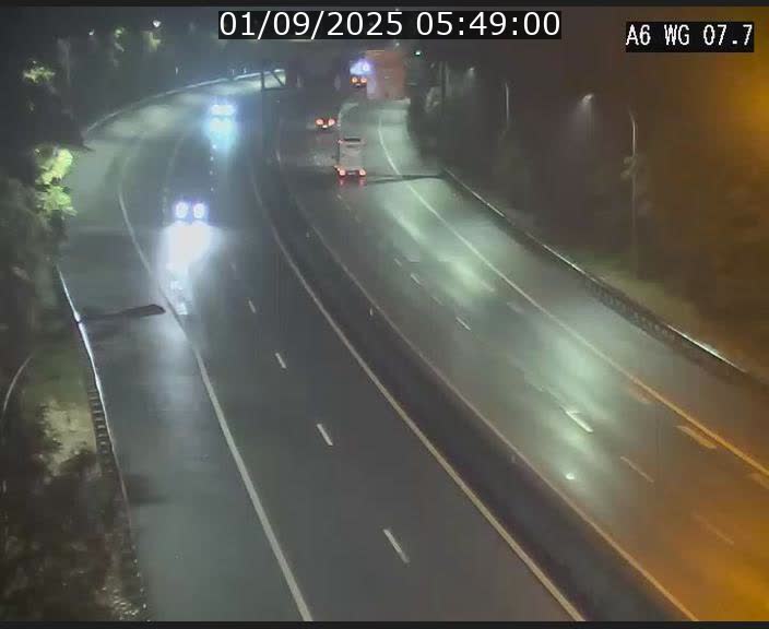 Traffic live webcam Luxembourg - Bridel - A6 - BK 7.7 - direction Belgique