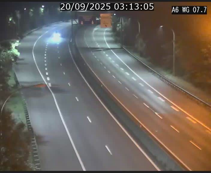 <h2>Traffic live webcam Luxembourg - Bridel - A6 - BK 7.7 - direction Belgique</h2>
