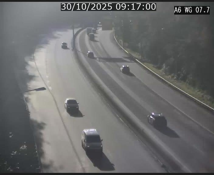 <h2>Traffic live webcam Luxembourg - Bridel - A6 - BK 7.7 - direction Belgique</h2>