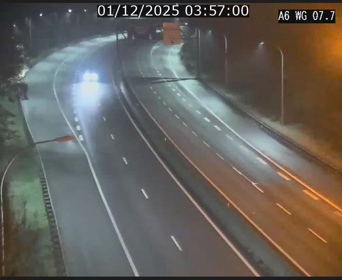 <h2>Traffic live webcam Luxembourg - Bridel - A6 - BK 7.7 - direction Belgique</h2>