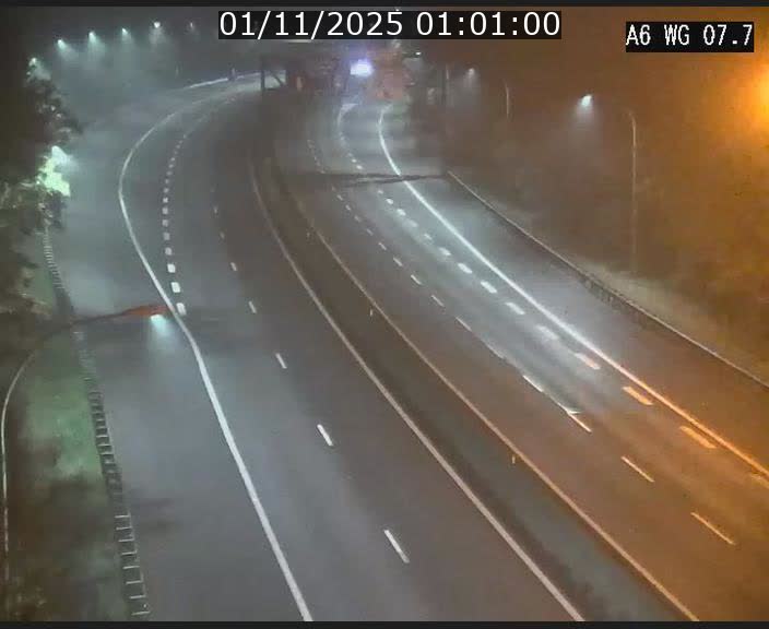<h2>Traffic live webcam Luxembourg - Bridel - A6 - BK 7.7 - direction Belgique</h2>