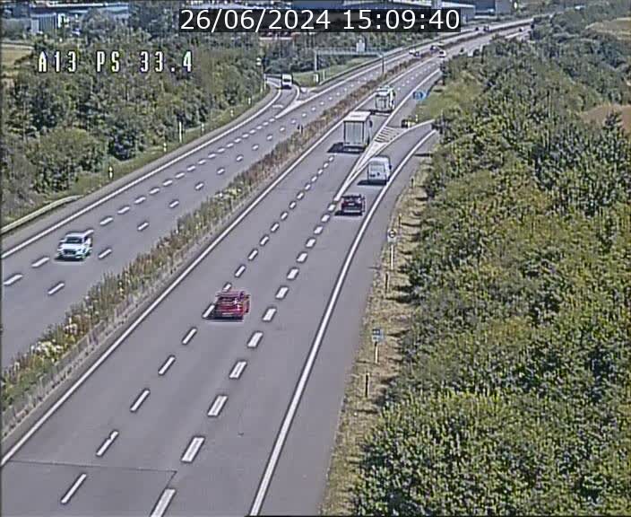 <h2>Webcam trafic sur A13 à hauteur de Mondorf-les-Bains en direction d'Altwies</h2>