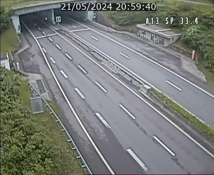 Webcam trafic sur A13 à hauteur d'Altwies en direction de Mondorf-les-bains et en provenance de l'Allemagne