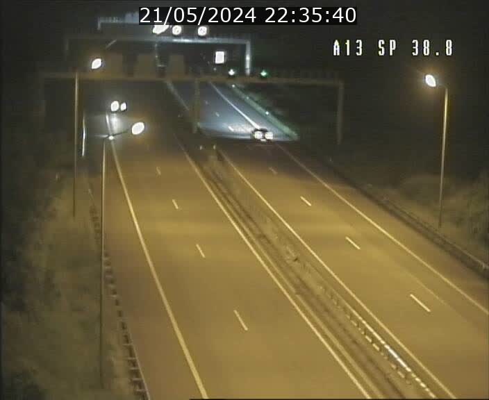 <h2>Webcam autoroute A13 à l'entrée ouest du tunnel Markusbierg à Schengen. Vue orientée vers Mondorf-les-Bains</h2>