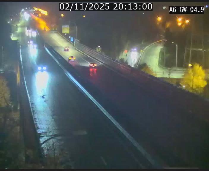 <h2>Traffic live webcam Luxembourg Croix de Cessange - A6 - BK 4.9 - direction Belgique</h2>