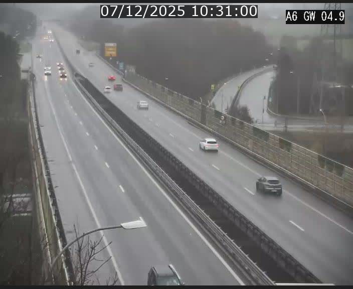 <h2>Traffic live webcam Luxembourg Croix de Cessange - A6 - BK 4.9 - direction Belgique</h2>