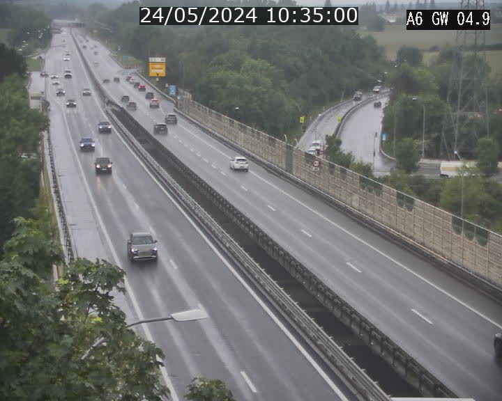 <h2>Traffic live webcam Luxembourg Croix de Cessange - A6 - BK 4.9 - direction Belgique</h2>