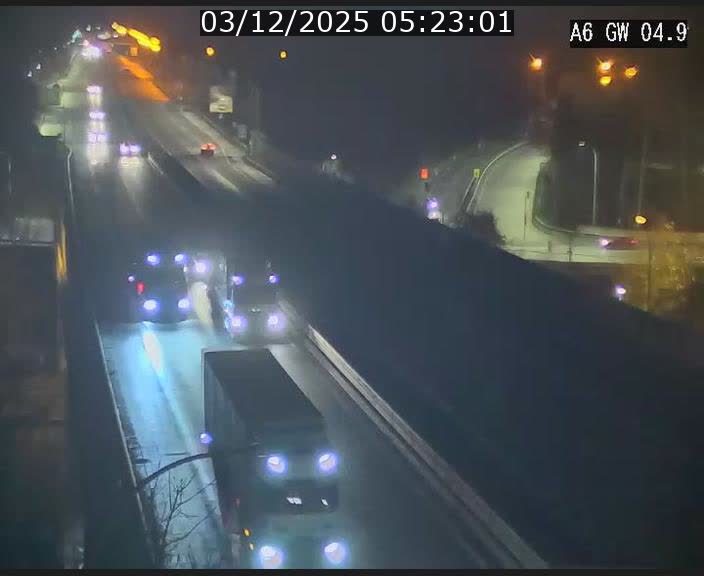 <h2>Traffic live webcam Luxembourg Croix de Cessange - A6 - BK 4.9 - direction Belgique</h2>