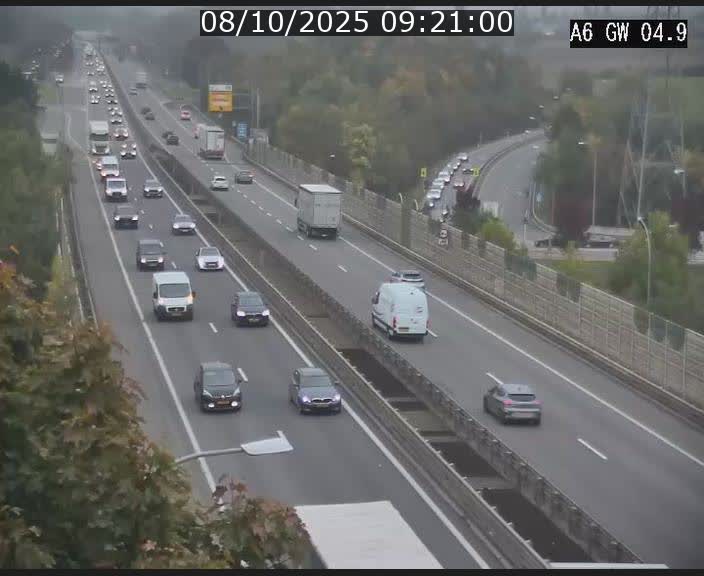 <h2>Traffic live webcam Luxembourg Croix de Cessange - A6 - BK 4.9 - direction Belgique</h2>