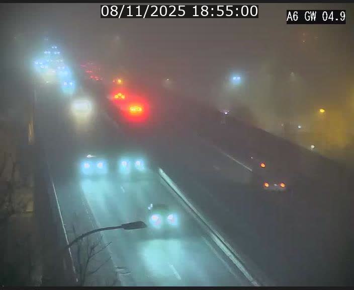 <h2>Traffic live webcam Luxembourg Croix de Cessange - A6 - BK 4.9 - direction Belgique</h2>