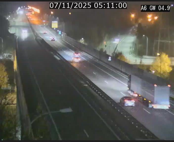 <h2>Traffic live webcam Luxembourg Croix de Cessange - A6 - BK 4.9 - direction Belgique</h2>