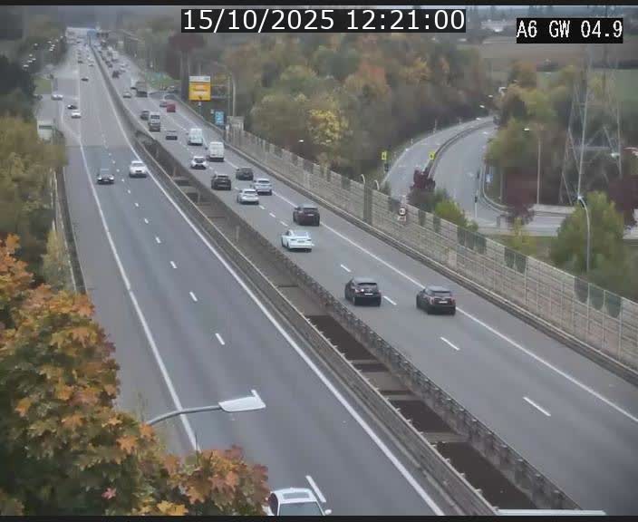 <h2>Traffic live webcam Luxembourg Croix de Cessange - A6 - BK 4.9 - direction Belgique</h2>