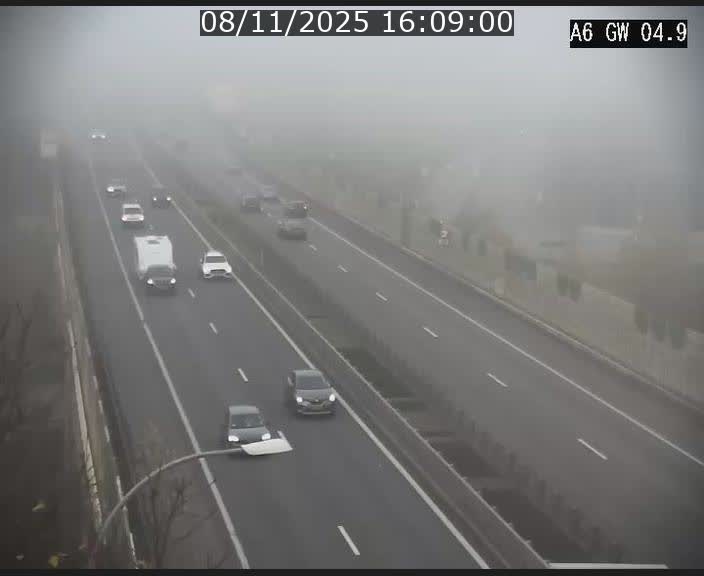 <h2>Traffic live webcam Luxembourg Croix de Cessange - A6 - BK 4.9 - direction Belgique</h2>