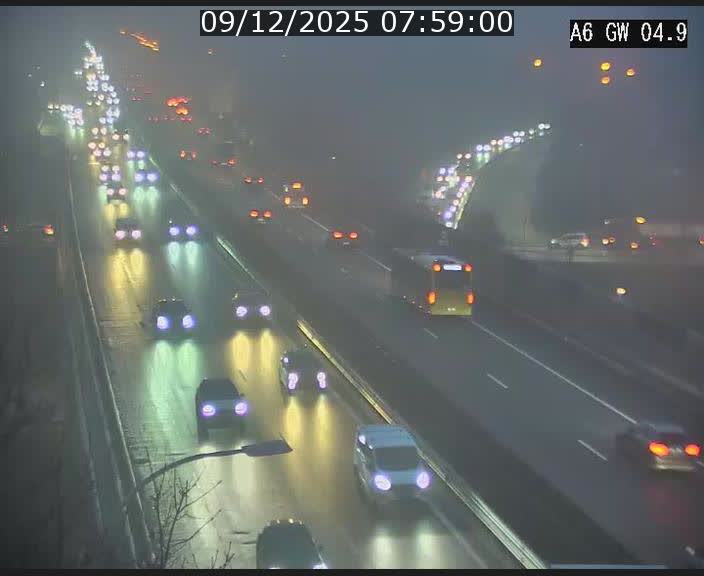 <h2>Traffic live webcam Luxembourg Croix de Cessange - A6 - BK 4.9 - direction Belgique</h2>