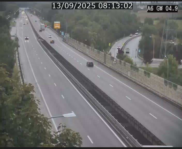 <h2>Traffic live webcam Luxembourg Croix de Cessange - A6 - BK 4.9 - direction Belgique</h2>